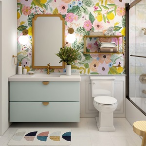 Цветная и яркая ванная комната: как преобразить санузел в Заковряжино - zakovryazhino.mebel54.com | фото