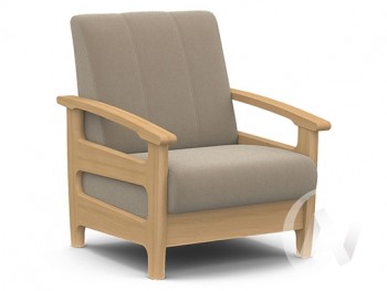 Кресло для отдыха Омега (бук лак/CATANIA LATTE) в Заковряжино - zakovryazhino.mebel54.com | фото