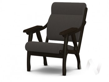 Кресло Вега-10 (венге лак/ULTRA GRAFIT) в Заковряжино - zakovryazhino.mebel54.com | фото